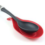 Kitchen Spoon Set with Silicone Spoon Rest