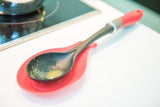 Kitchen Spoon Set with Silicone Spoon Rest