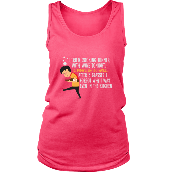 Women’s Tank Top - Cooking with Wine