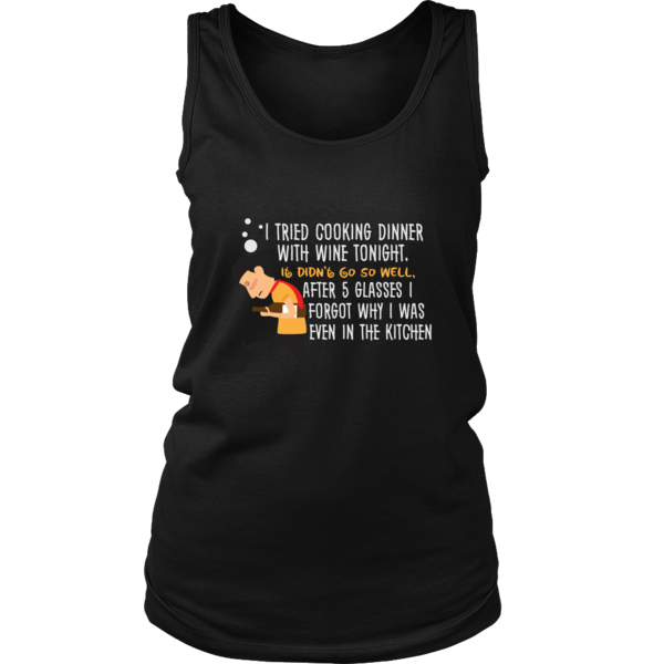 Women’s Tank Top - Cooking with Wine