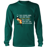 Long Sleeve Tee - Cooking with Wine