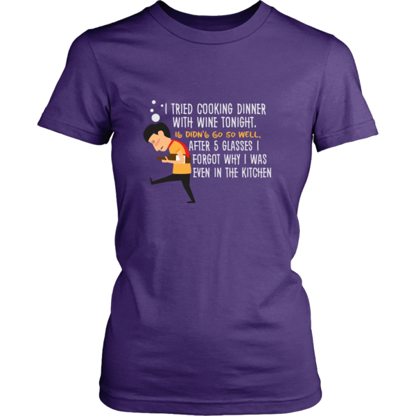 Women’s Tee - Cooking with Wine