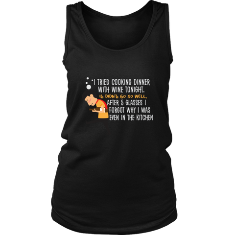 Women’s Tank Top - Cooking with Wine