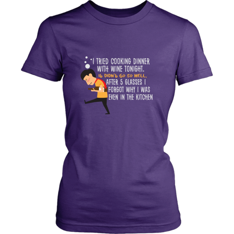 Women’s Tee - Cooking with Wine