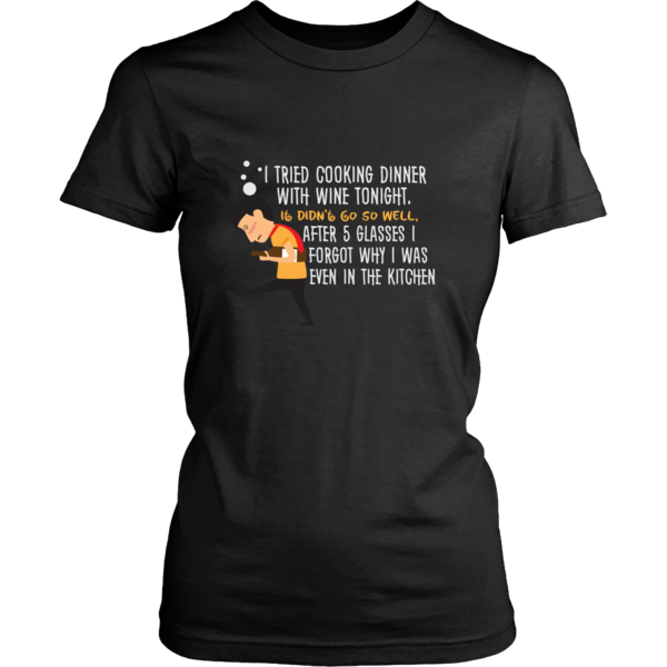 Women’s Tee - Cooking with Wine
